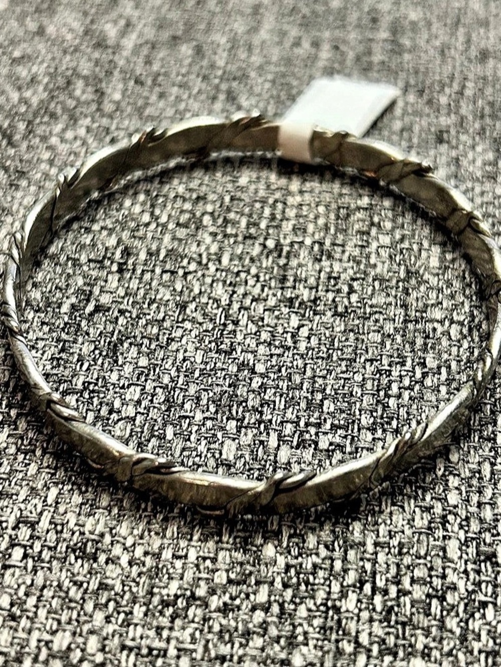 Taxco Mexico Sterling Silver Wire Bangle Bracelet 925